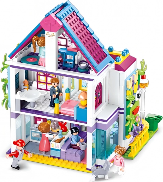 sluban girls dream villa ludique jeu de construction