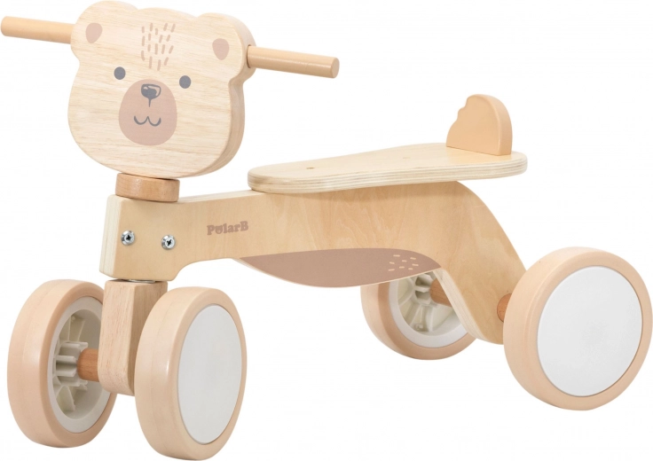 Draisienne en bois POLARB ourson avec roues silencieuses