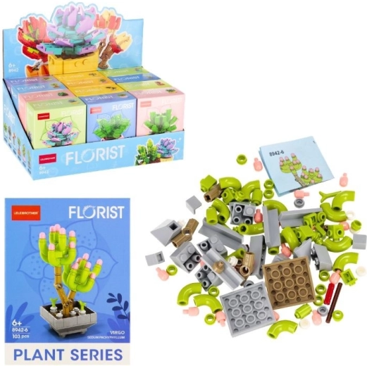 Jeu de construction Fleurs 12 types – 71 pièces