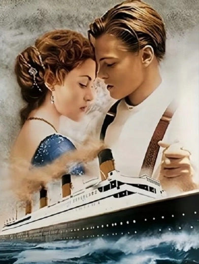 Norimpex peinture diamant Titanic : Jack et Rose 30 × 40 cm