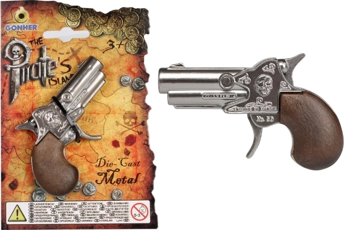 Petit pistolet pirate métallique GONHER