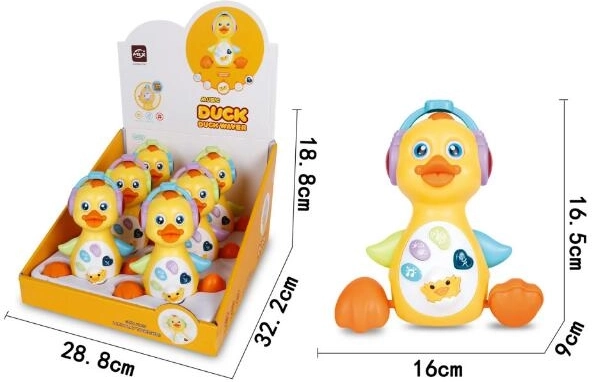 Canard jouet avec lumière et son