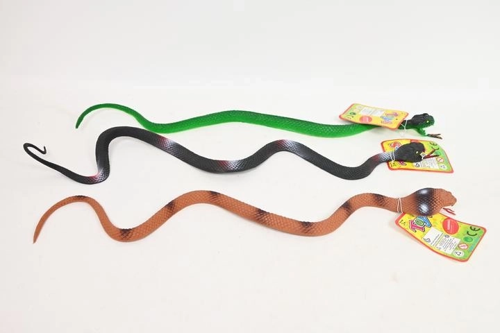 Serpent en caoutchouc – figurine réaliste et flexible (env. 40 cm)