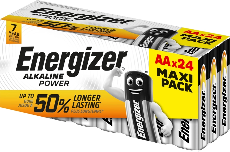 Piles alcalines AA ENERGIZER Alkaline Power 24 pcs