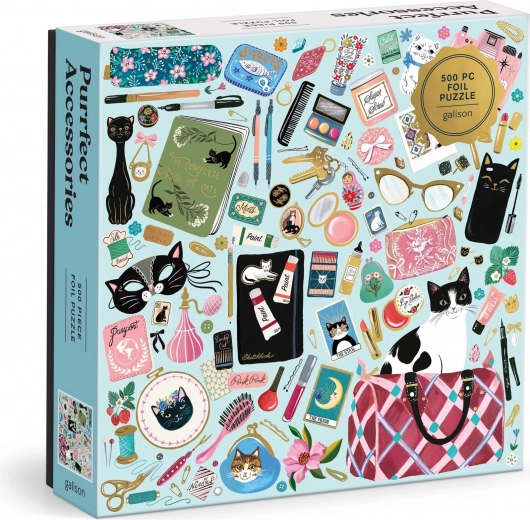 Casse-tête carré Accessoires de chat 500 pièces