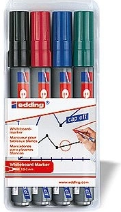 Marqueurs pour tableau blanc Edding 250 – set de 4 pcs