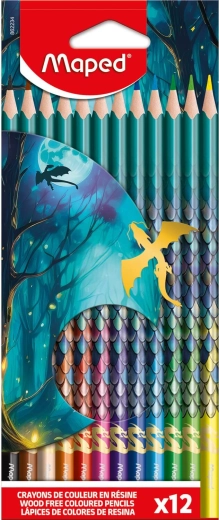 Crayons de couleur Maped Dragon pastel – lot de 12