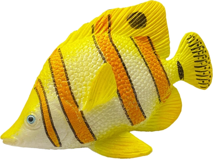 Poisson en caoutchouc jaune 10 cm