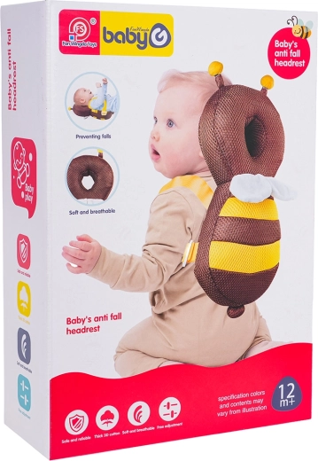Coussin de protection pour la tête des enfants au design d’abeille