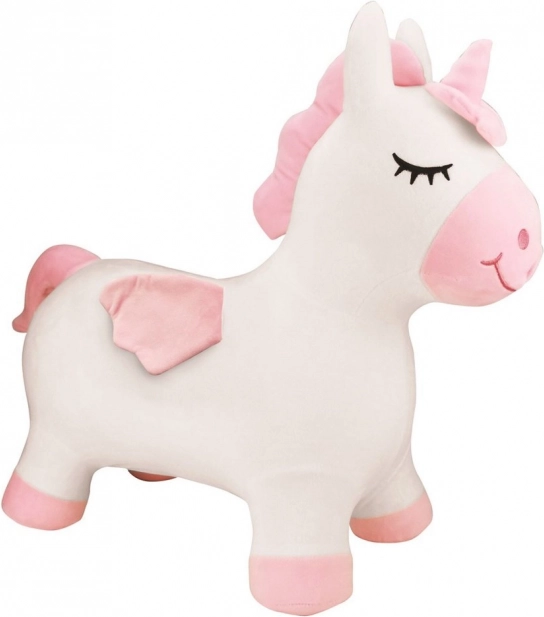Licorne sauteuse en peluche gonflable