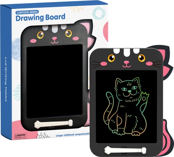 Tableau à dessin effaçable pour enfants chat 26,7 cm