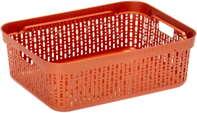 Panier de rangement en plastique Morsetta 39,3 × 30 × 13 cm – assortiment de couleurs