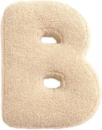 Mealini lettre en peluche B crème - 1 pièce