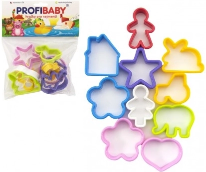 Profibaby emporte-pièces en plastique coloré pour enfants, lot de 12 pièces