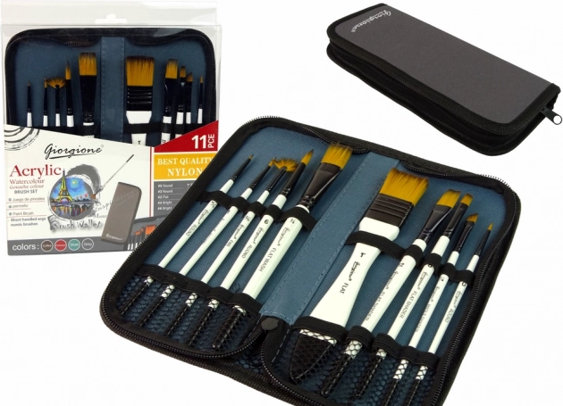 Ensemble de pinceaux pour artistes 10 pcs dans un étui