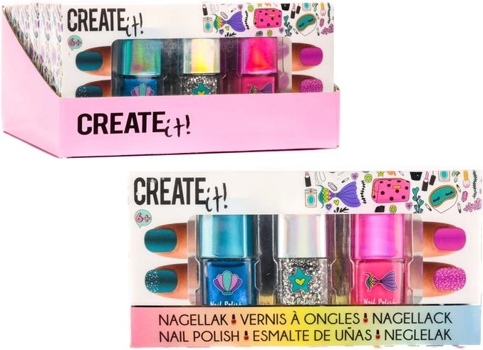 CREATE IT! vernis à ongles Mermaid - 3 pièces