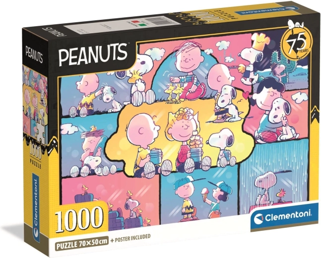 Puzzle CLEMENTONI Peanuts : Snoopy et ses amis 1000 pièces