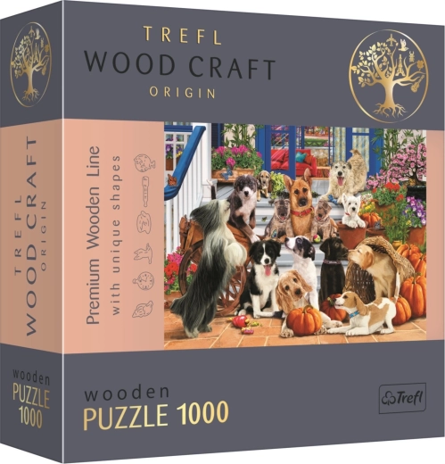 Puzzle en bois TREFL Wood Craft Origin Amitié canine 1000 pièces