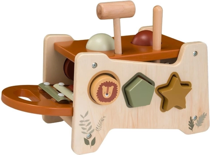 Jeu de frappe en bois avec xylophone Baby Mix
