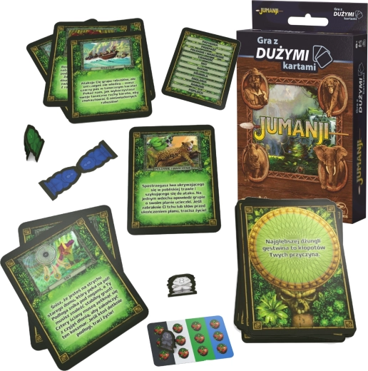 Jumanji jeu de cartes familial avec grandes cartes (version polonaise)