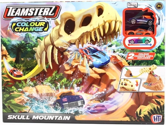 Circuit Teamsterz avec gueule de dinosaure et changement de couleur