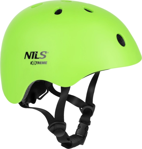 Casque de vélo et de roller Nils Extreme MT301 vert – S (52-56 cm)