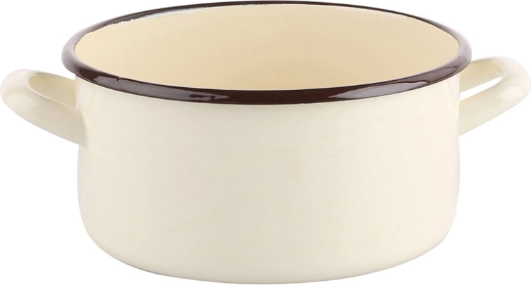 Casserole émaillée Silesia 2,1 l, 18 cm, crème