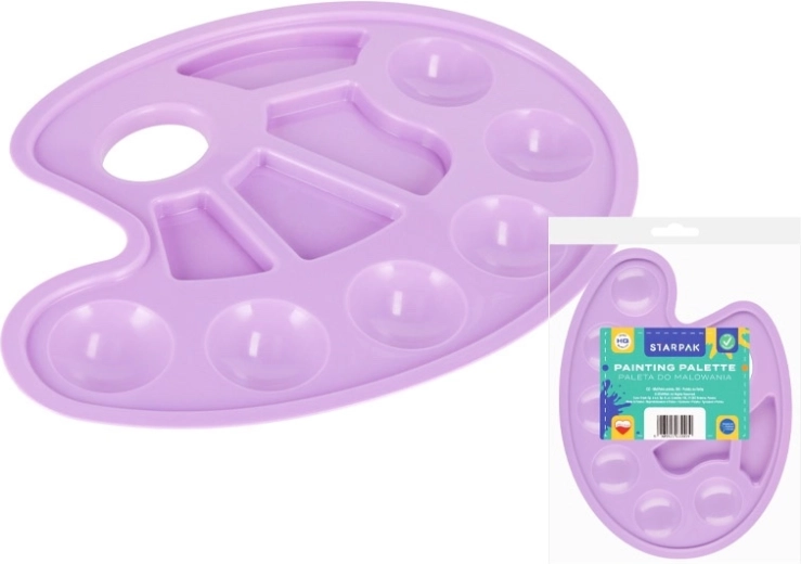 Palette de peinture violette