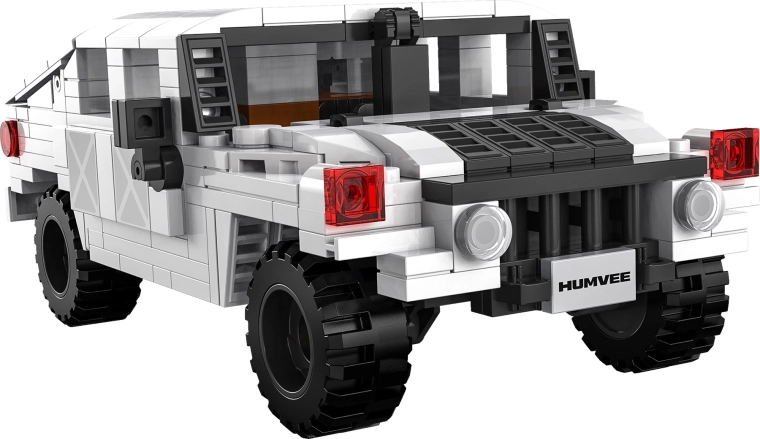 Modèle réaliste de Humvee blanc