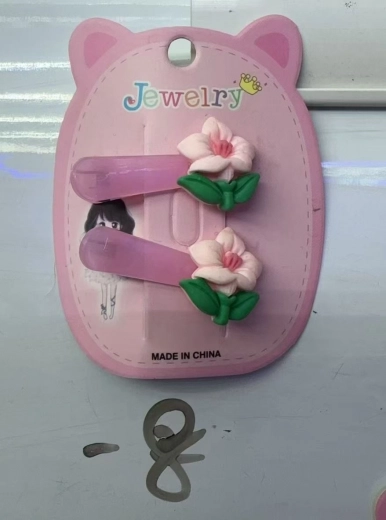 Pinces à cheveux Fleurs roses ensemble