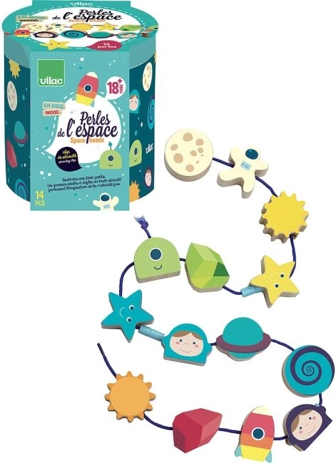 Vilac Formes à enfiler de l'espace pour enfants
