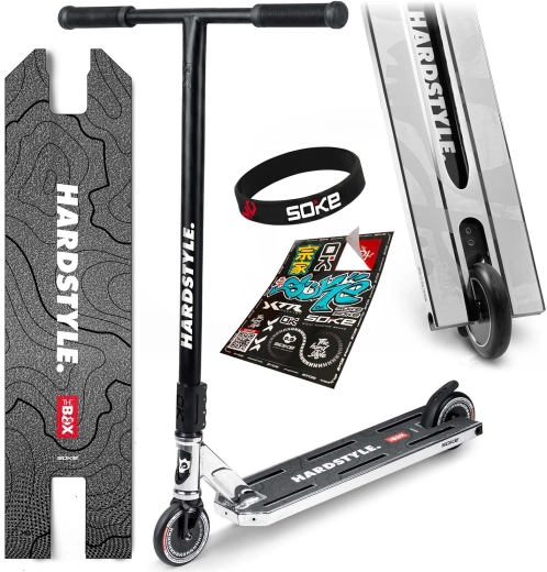 Trottinette freestyle Soke Box argent-noir
