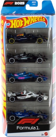 Cinq voitures de course dans un seul coffret