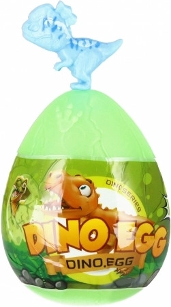 Œuf multicolore avec dinosaure