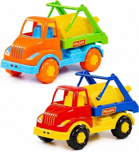 Camion-benne municipal pour enfants Polesie Leon avec conteneur - 1 pièce