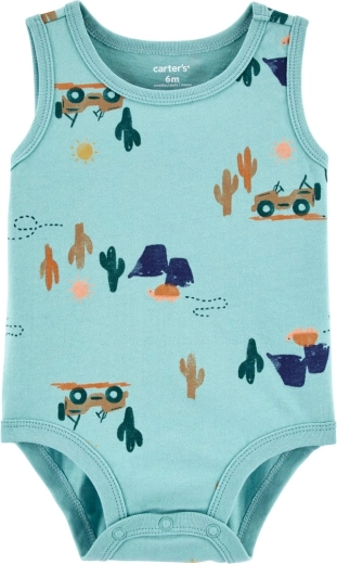 Body en coton sans manches Carter’s Blue Jeep pour garçons (6 m)