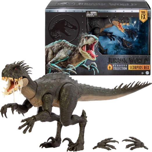 Mattel Jurassic World Hammond Collection Scorpios Rex – figurine de dinosaure de collection 43 cm