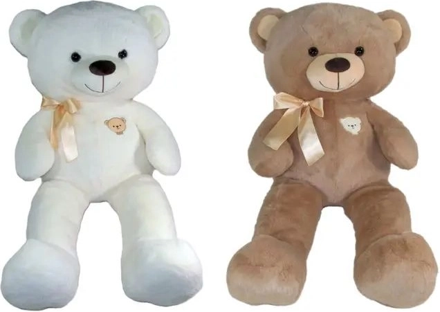 Ours en peluche avec nœud de 75 cm - 1 pièce