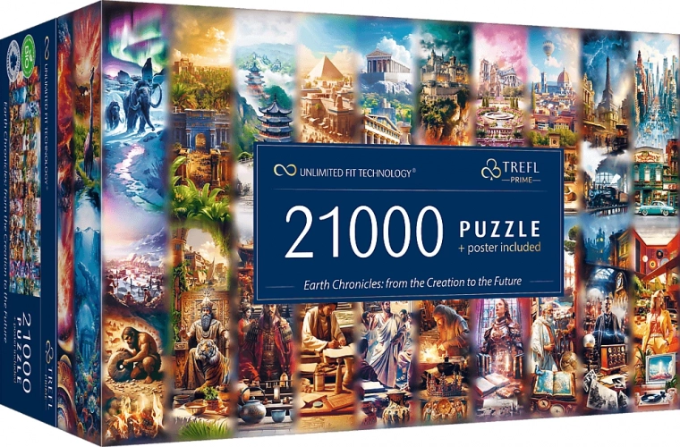 Trefl puzzle Chronique de la Terre : de la création au futur 21 000 pièces