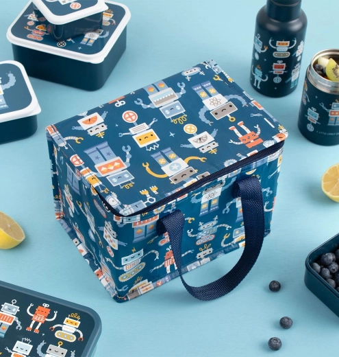 A Little Lovely Company sac isotherme avec motif de robots