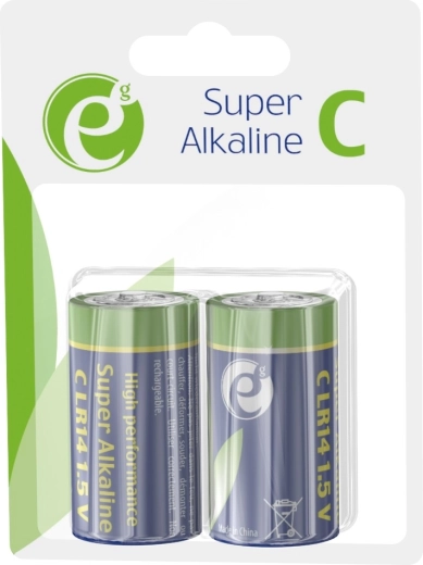 Piles alcalines C LR14 1,5 V, lot de 2