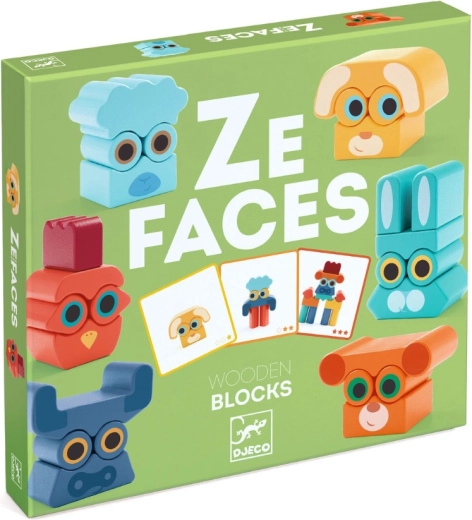 Jeu en bois Djeco Visages d’animaux