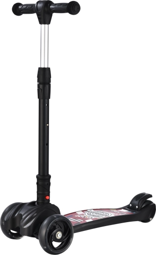 Trottinette enfant à trois roues lumineuse Sparkys noire