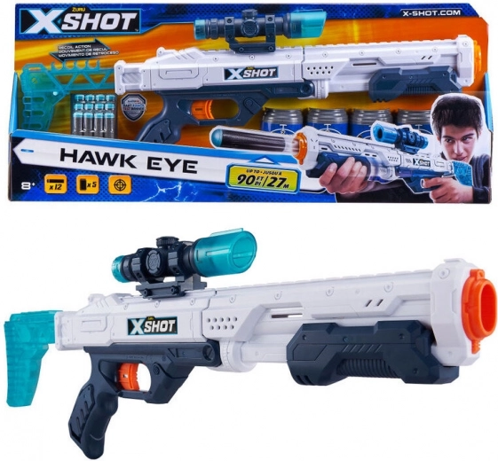 Blaster X-Shot Excel Hawk Eye avec viseur et 16 fléchettes