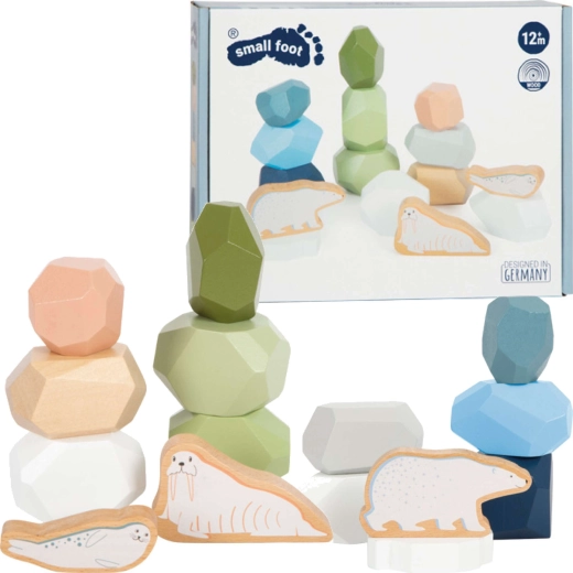 Pierres d’équilibre en bois Small foot Arctic