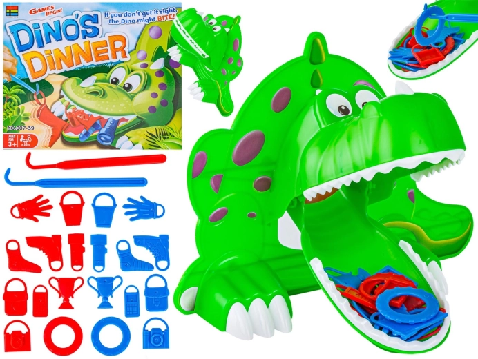 Dinosaure affamé – jeu d’adresse : nourris le dinosaure