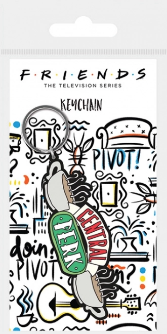 Porte-clés en caoutchouc Amis