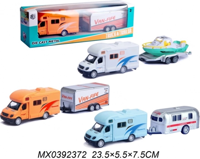 Caravane avec remorque