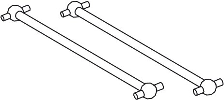Arbres de transmission pour Tiger-Cocoon 100 mm, avant/arrière - 2 pièces