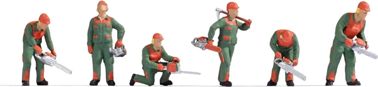 Noch – Set de figurines d’ouvriers forestiers H0